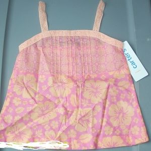 CARTER'S Floral Hawaiian print TANK TOP Girls - 3T